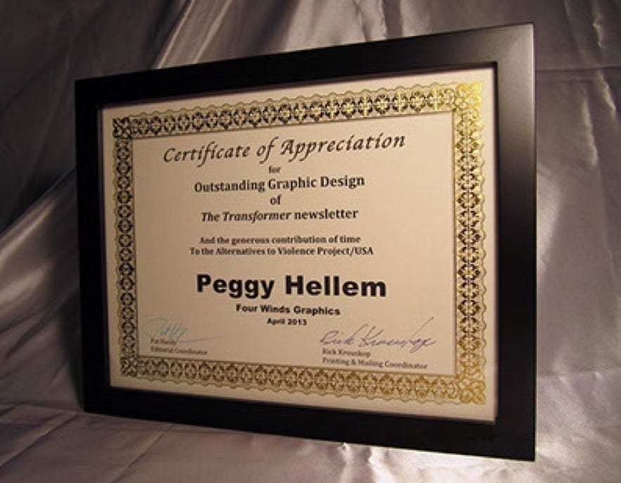 Certificate of Appreciation