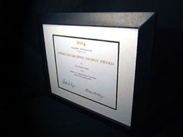 2014 GD Award Certificate